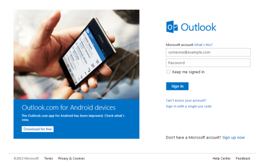 outlook mail service